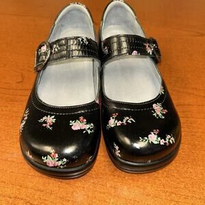 Alegria Kourtney Health Care Adjustable Mary Janes Slip On Closed Back Clogs New